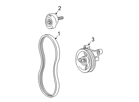 1995 Pontiac Sunfire Belts & Pulleys, Maintenance Diagram 2 - Thumbnail