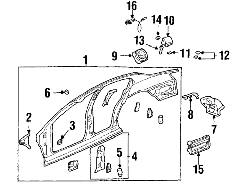 2003 Oldsmobile Aurora Fuel Door, Electrical Diagram