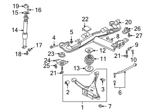 2003 Pontiac Bonneville Barrier Assembly, Dash Panel Wiring Conduit Hole Sound Diagram for 25602227