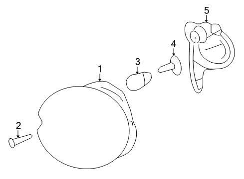 2009 Pontiac Solstice Bulbs Diagram 1 - Thumbnail