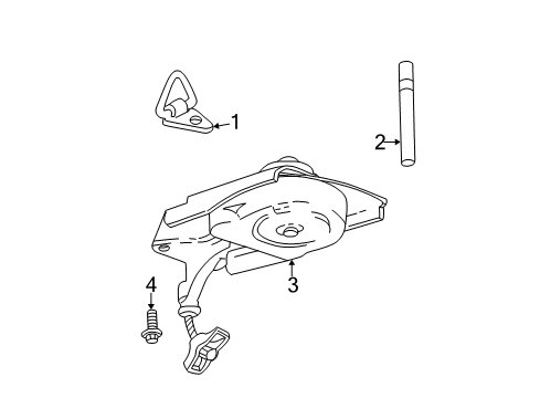 2006 Buick Rendezvous Spare Tire Carrier Diagram