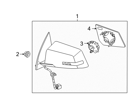 2017 GMC Acadia Limited Mirrors, Electrical Diagram 3 - Thumbnail