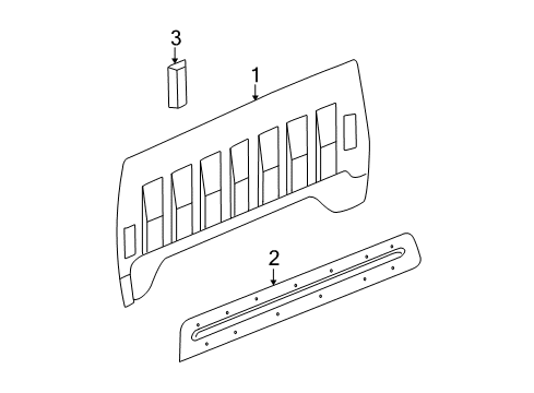 2007 GMC Sierra 1500 Panel Assembly, Body Rear Inner Diagram for 10377494