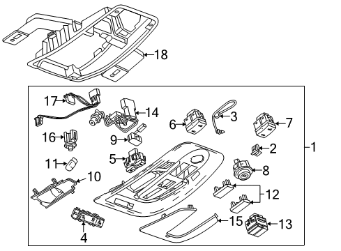 2012 Chevy Equinox Overhead Console Diagram