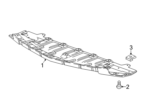 2022 Chevy Malibu Splash Shields Diagram