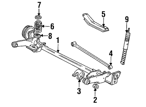 1986 Oldsmobile Cutlass Ciera Rear Suspension Diagram