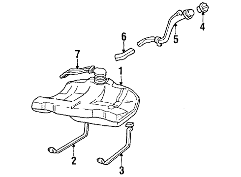 1992 Oldsmobile 98 Fuel Supply Diagram