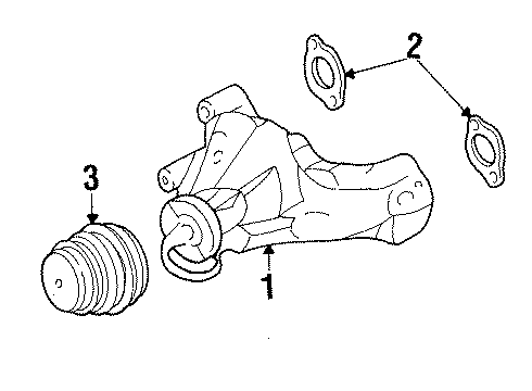 1992 Chevy K2500 Cooling System, Radiator, Water Pump, Cooling Fan Diagram 5 - Thumbnail