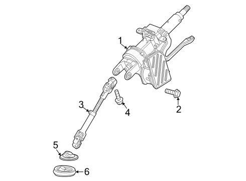 2024 Chevy Trax BOLT,STRG COL LWR SUPT BRKT Diagram for 11601806