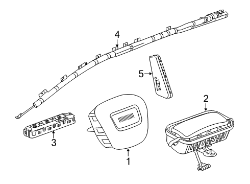 2024 Chevy Blazer Air Bag Components Diagram