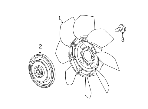 2011 GMC Canyon Cooling System, Radiator, Water Pump, Cooling Fan Diagram 3 - Thumbnail