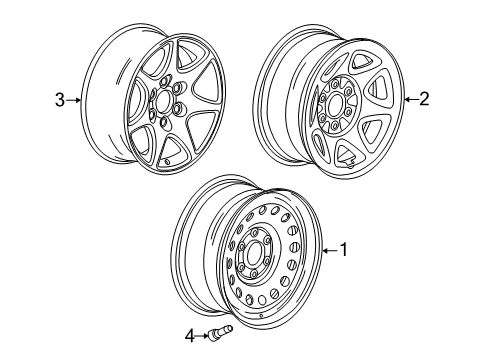 2015 GMC Sierra 1500 Wheels Diagram 5 - Thumbnail