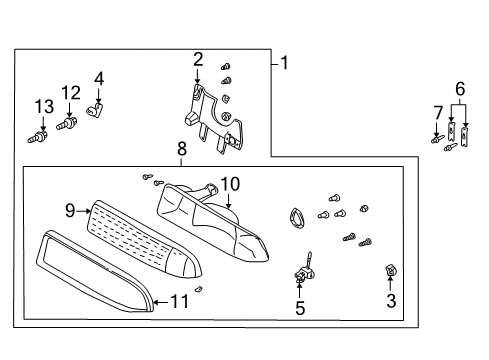 2003 Chevy S10 Headlamps, Electrical Diagram