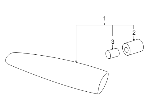 2009 Chevy Corvette Lamp Assembly, Rear Side Marker(Lh) Diagram for 10316656