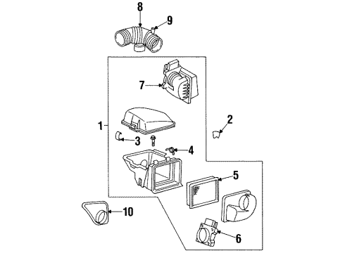 1998 Pontiac Grand Prix Air Intake Diagram 1 - Thumbnail