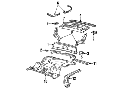 1992 Buick Regal Panel, Rear End Diagram for 20564711