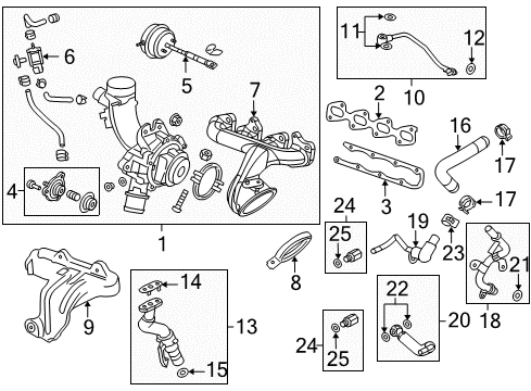 2012 Chevy Cruze Turbocharger, Engine Diagram