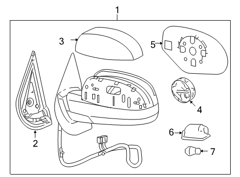 2011 Chevy Tahoe Mirrors, Electrical Diagram 2 - Thumbnail