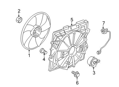 2012 Cadillac CTS Cooling System, Radiator, Water Pump, Cooling Fan Diagram 8 - Thumbnail