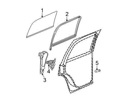 2004 Chevy Silverado 2500 Rear Door Diagram