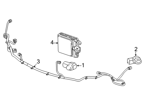 2018 Buick LaCrosse Harness Assembly, Front Fog Lp & Frt Object Sen Diagram for 26272521