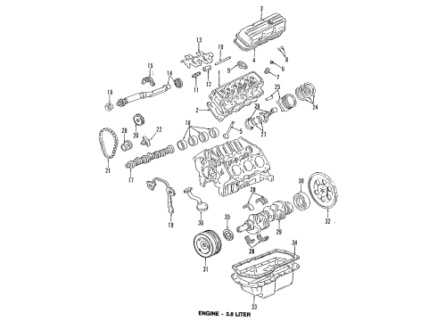 1996 Buick Riviera Gasket Kit, Cyl Head (& Intake Manifold) Diagram for 12538688