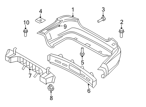 2007 Chevy Aveo Rear Bumper Diagram