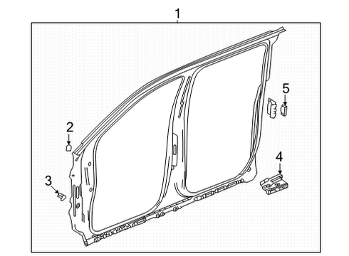 2022 Cadillac Escalade ESV Uniside Diagram