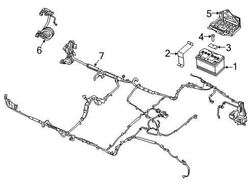 2013 Chevy Caprice Cable,Auxiliary Battery Negative Diagram for 92247572