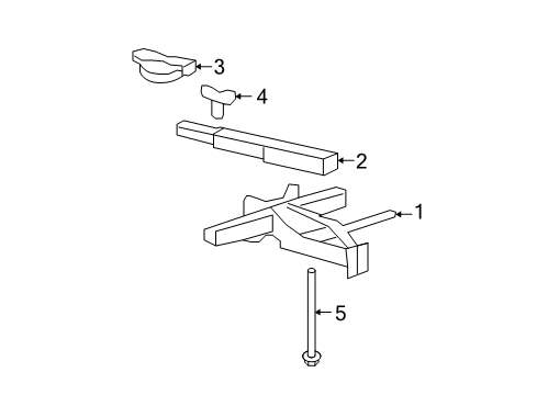 2010 Chevy Malibu Jack & Components Diagram 1 - Thumbnail