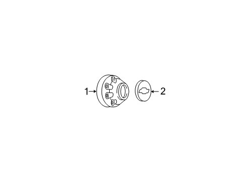 1997 Chevy K3500 Wheel Covers & Trim Diagram 6 - Thumbnail