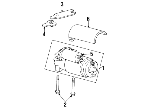 1991 Chevy C1500 Starter, Electrical Diagram 2 - Thumbnail