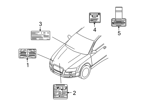 2009 Chevy Aveo5 Information Labels Diagram