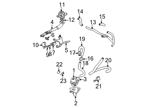 2003 Chevy Venture Emission Components Diagram 1 - Thumbnail