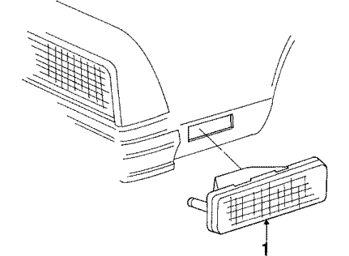 1987 Chevy El Camino Side Marker Lamps Diagram