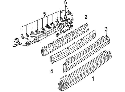 1988 Buick Skylark Tail Lamps Diagram