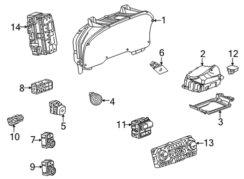 2023 GMC Yukon Switches Diagram 1 - Thumbnail