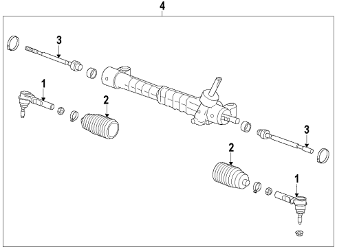 2018 Cadillac ATS Steering Column & Wheel, Steering Gear & Linkage Diagram 8 - Thumbnail