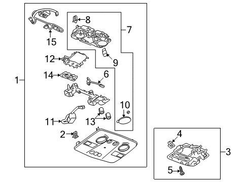 2014 Chevy Traverse Overhead Console Diagram 2 - Thumbnail