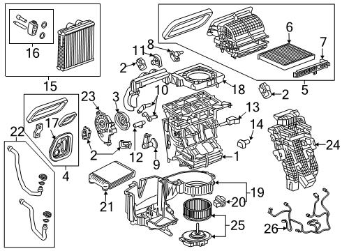 2023 Cadillac XT6 Air Conditioner Diagram 3 - Thumbnail