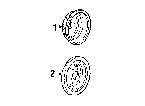 1988 Buick Electra Rear Brakes Diagram 1 - Thumbnail