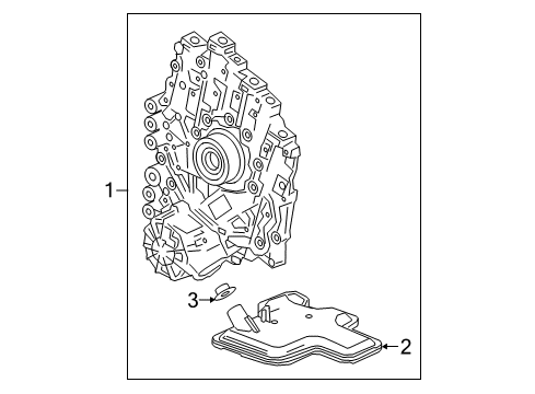 2019 Chevy Traverse Pump Assembly, A/Trns Fluid (W/O Filter & Drvtrn) Diagram for 24042244