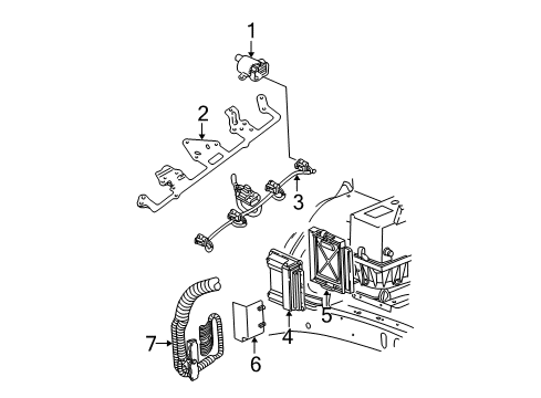 2004 GMC Envoy XUV Regulator Kit,Fuel Pressure Diagram for 19210686