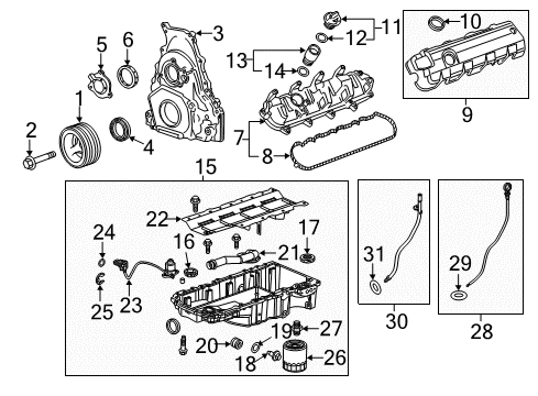 2018 Chevy Corvette INSULATOR ASM-VLV RKR ARM CVR Diagram for 12705386