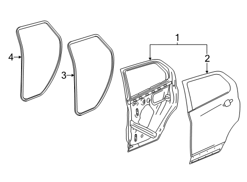 2020 Chevy Trax Rear Door Diagram