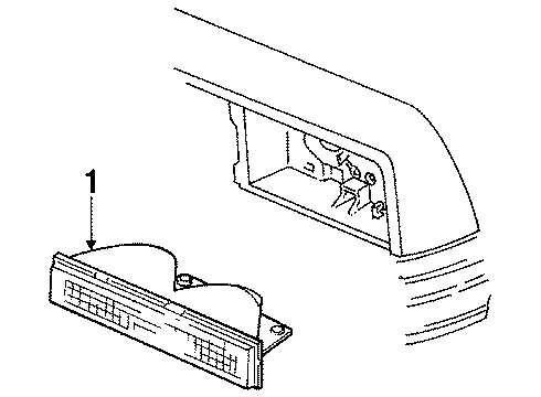 1986 GMC Caballero Corner & Park Lamps Diagram