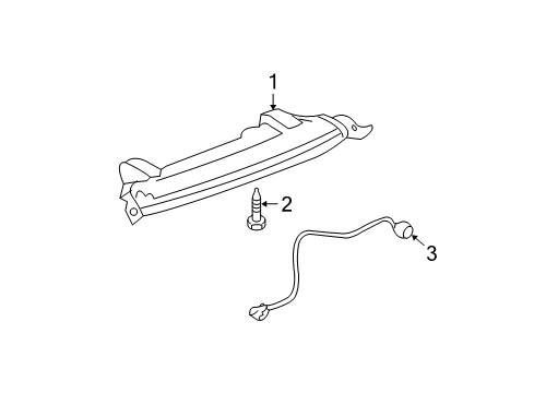 2016 GMC Acadia High Mount Lamps Diagram