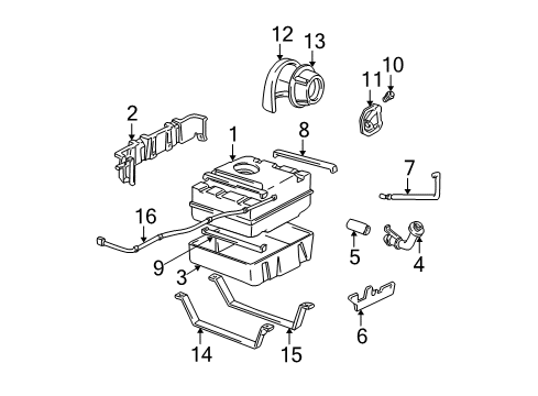 1994 GMC Safari Fuel Supply Diagram