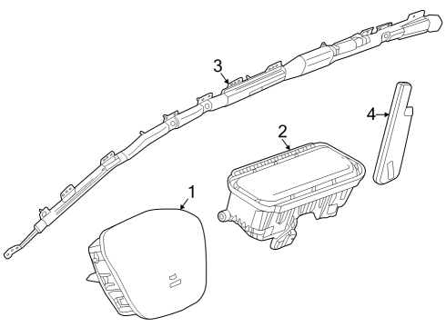 2023 Chevy Colorado Air Bag Components Diagram 1 - Thumbnail