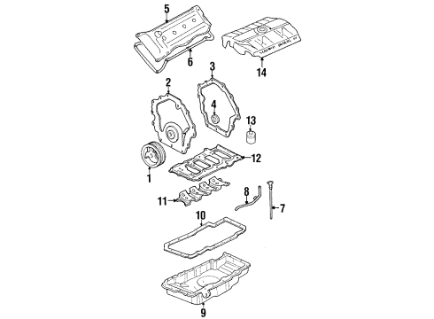 1998 Cadillac Eldorado Indicator Assembly, Oil Level Diagram for 3533045